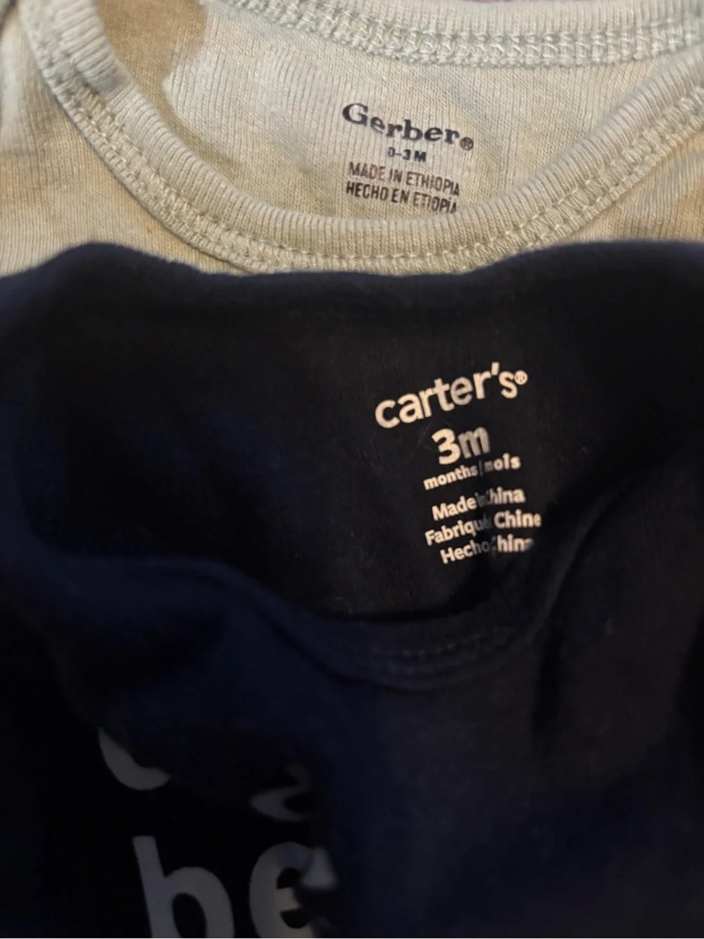 Baby One-Piece Bodysuits - Sage Green & Navy (2-Pack)